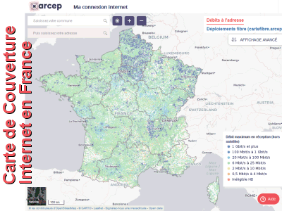 carte couverture internet France