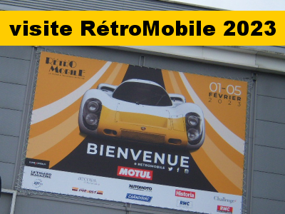 visite du salon Retromobile 2023